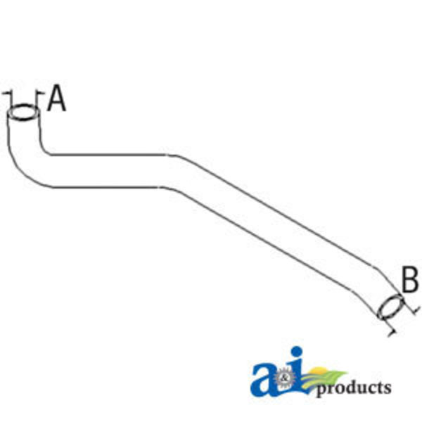 A & I Products Radiator Hose, Upper 18" x2" x1.5" A-6714059